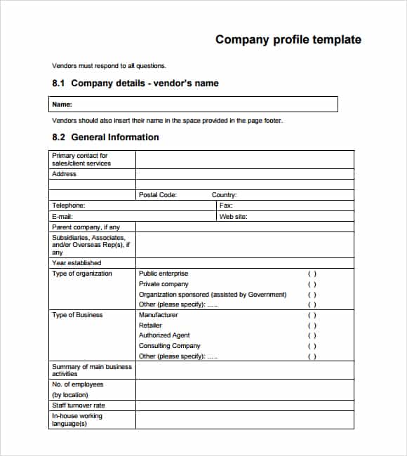 32 Free Company Profile Templates In Word Excel PDF