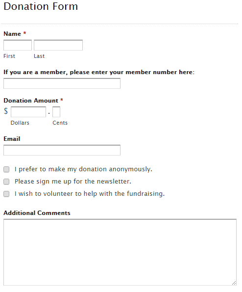 Free Donation Form Templates In Word Excel Pdf