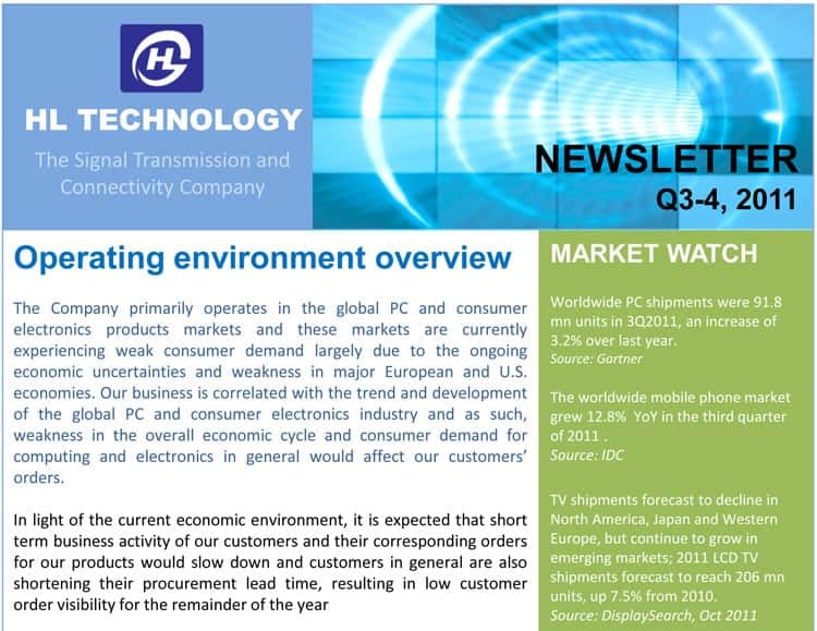 newsletter sample 11.641