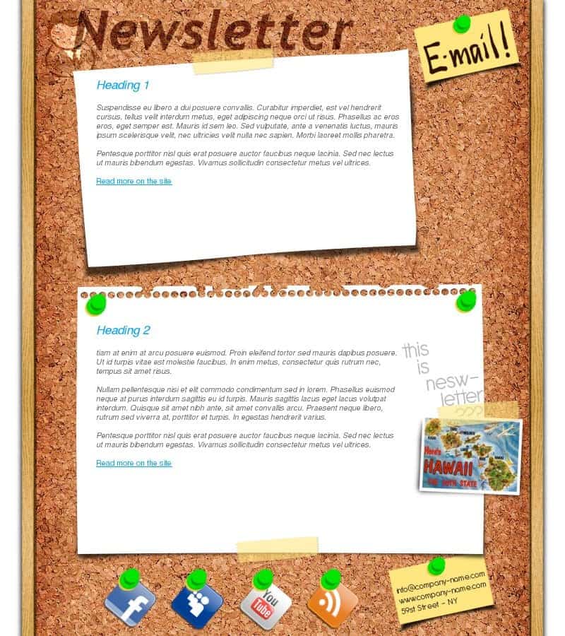 newsletter sample 2541