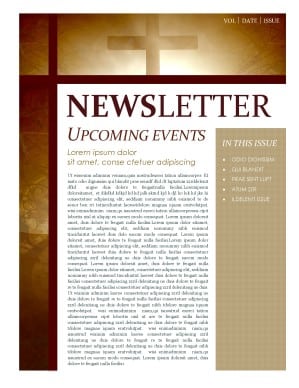 newsletter sample 69641