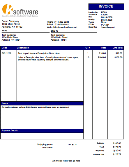 service invoice sample 14.641