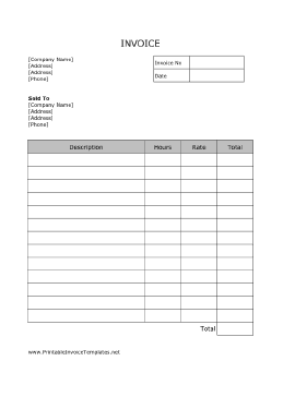 service invoice sample 16.641