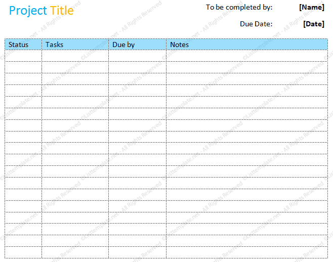 task list example 25.461