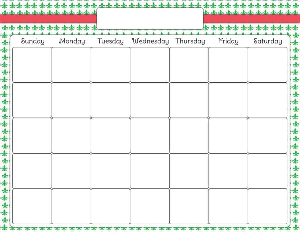 weekly schedule sample 18.46