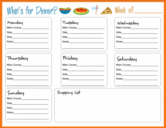 menu planner sample 12.46