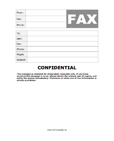 Fax Cover Sheet Templates 39641