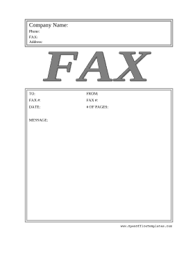 Fax Cover Sheet sample 11.641