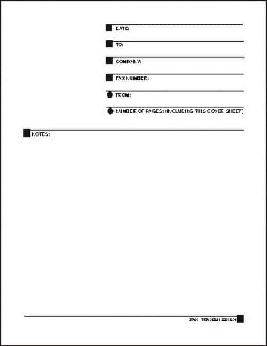 Fax Cover Sheet sample 19641