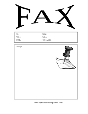 Fax Cover Sheet sample 7941