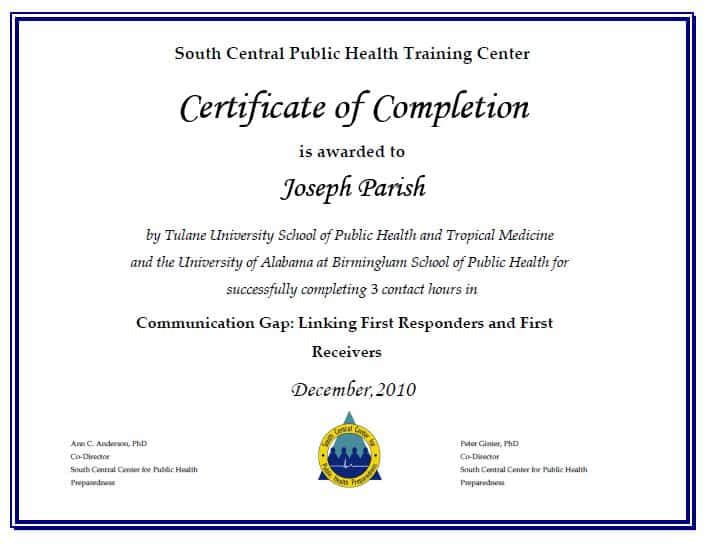 Free Certificate of Completion example 21.4961