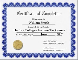 Free Certificate of Completion example 897461