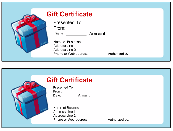 Free Gift Certificate Template 1641