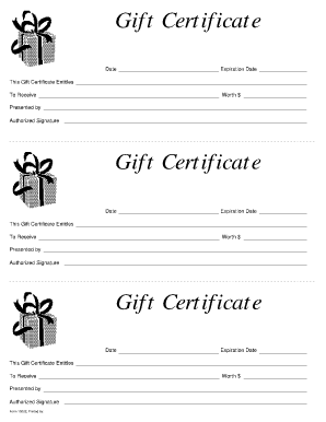 Free Gift Certificate Template 6941