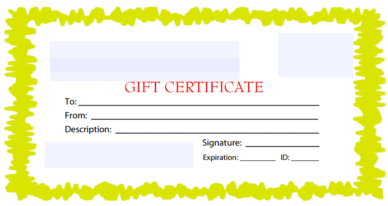 Free Gift Certificate Template 8941