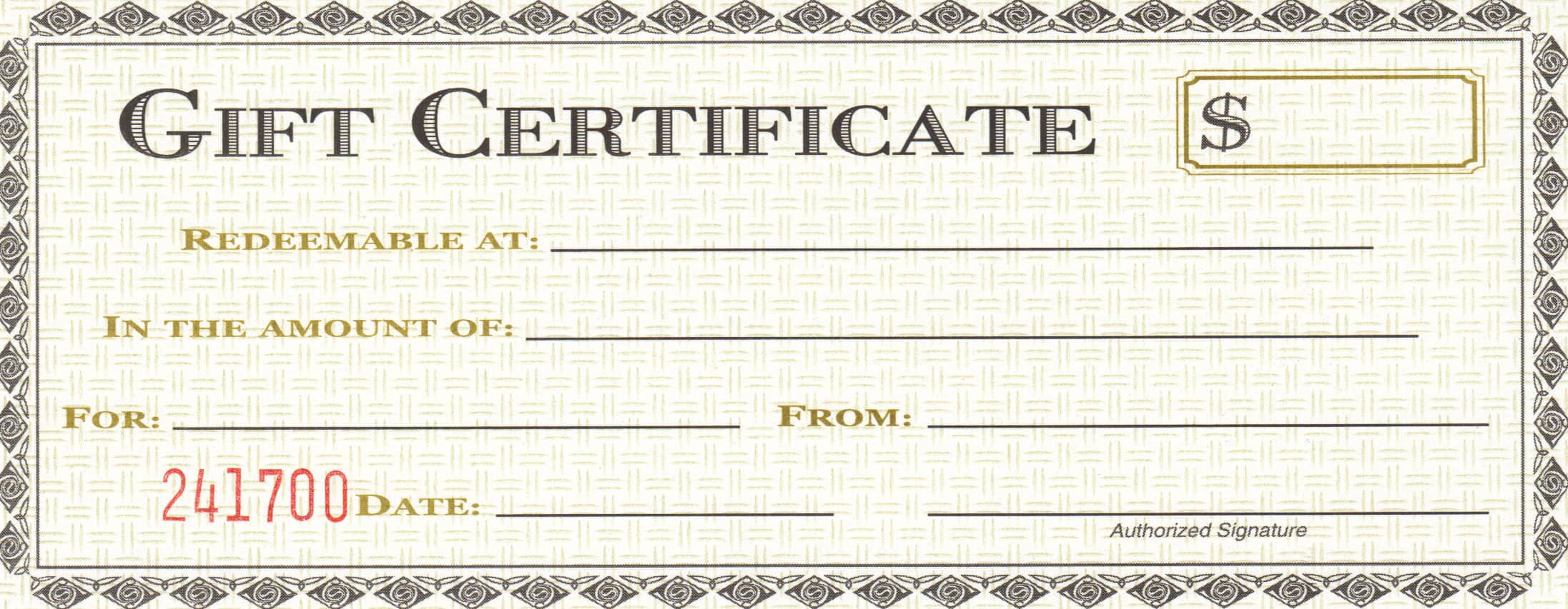 free full pages gift certificate template word