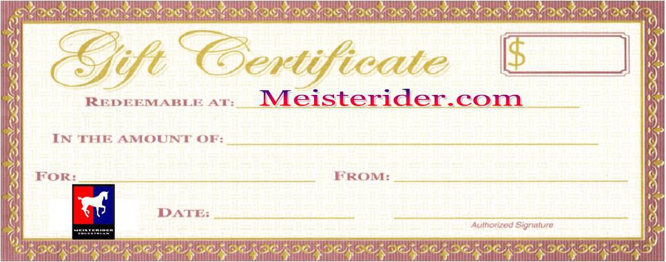 Free Gift Certificate sample 24.64