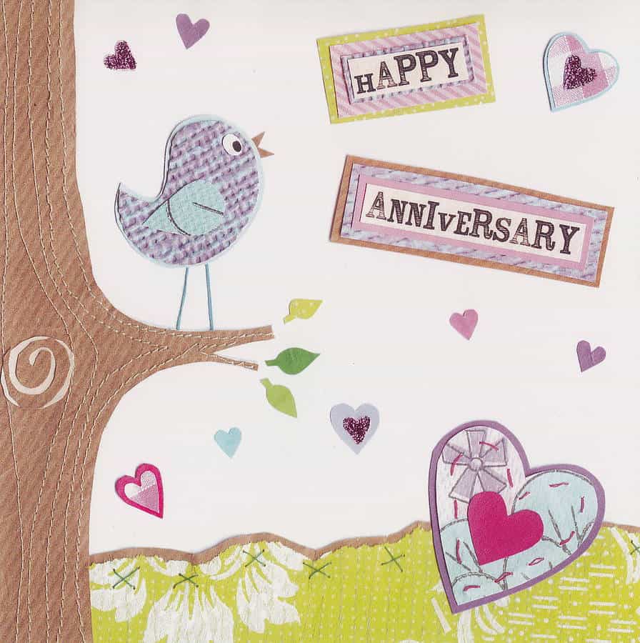 Printable Template Happy Anniversary Card - Printable Templates