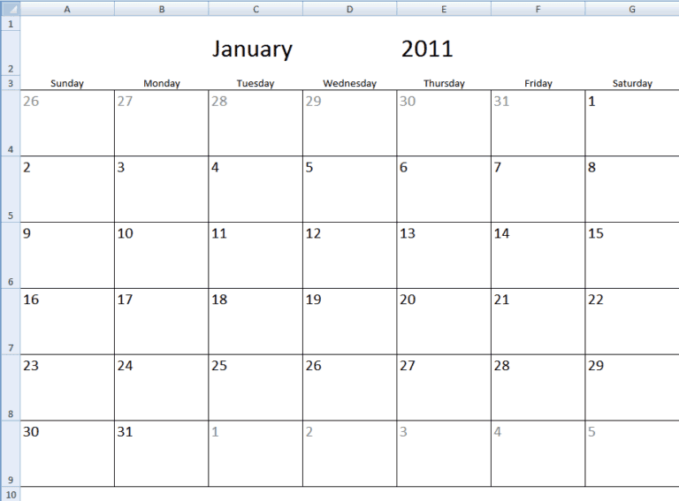 21+ Free Monthly Calendar Template - Word Excel Formats