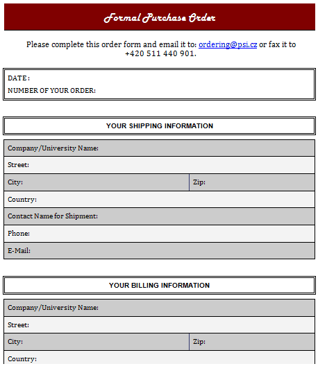 Purchase Order Templates 29641