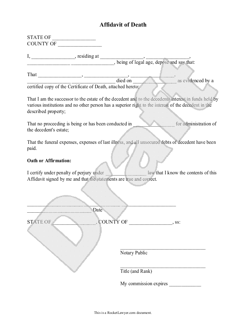 33 Free Affidavit Form Templates In Word Excel PDF