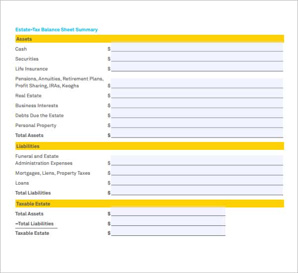 balance sheet sample 18.994