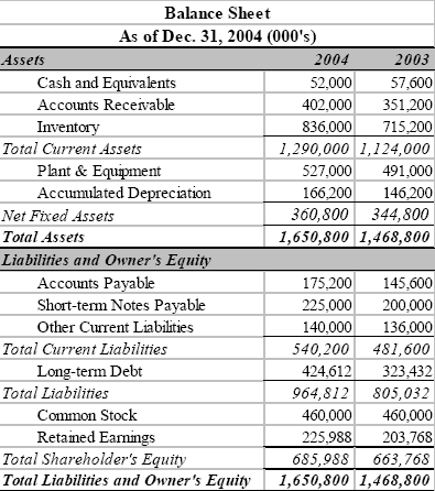 balance sheet sample 69741