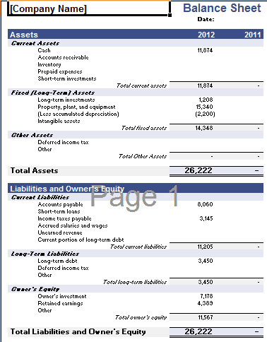 balance sheet template 29641