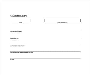 44+ Free Cash Receipt Templates in Word Excel PDF