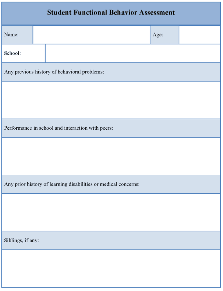 Free Assessment Templates In Word Excel Pdf Brochure