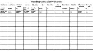 21+ Free 41 Free Guest List Templates - Word Excel Formats