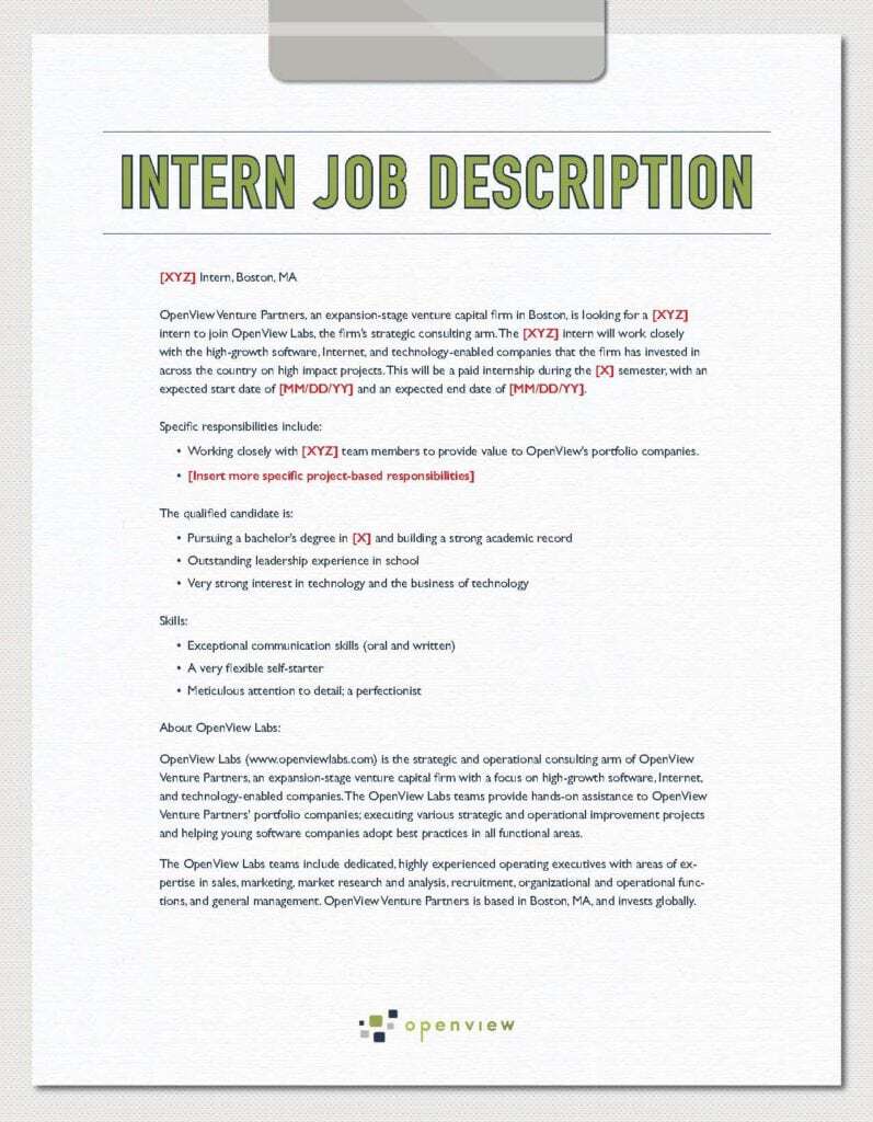 5 Free Job Description Templates Excel Pdf Formats Www vrogue co