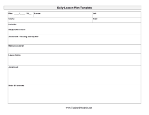 21+ Free 41+ Free Lesson Plan Templates - Word Excel Formats