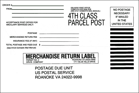 mailing label sample 941