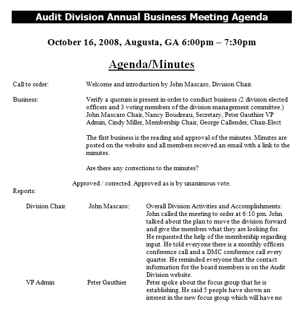 meeting agenda format 2541