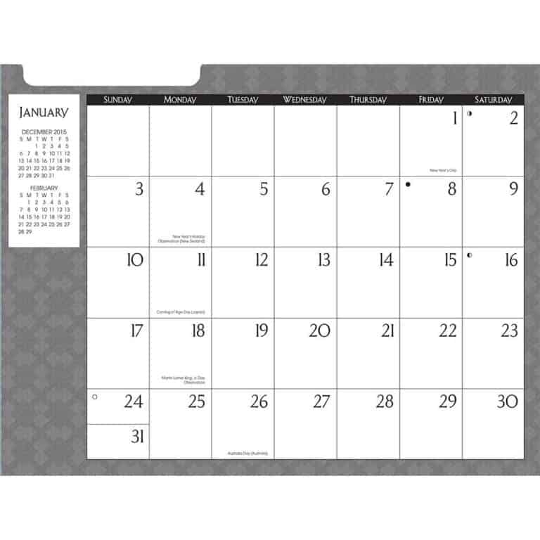 20+ Free Office Calendar Templates for 2016 - Word Excel PDF