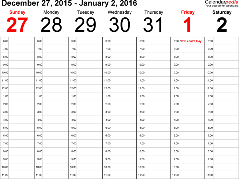 Free Office Calendar Templates For Word Excel Pdf