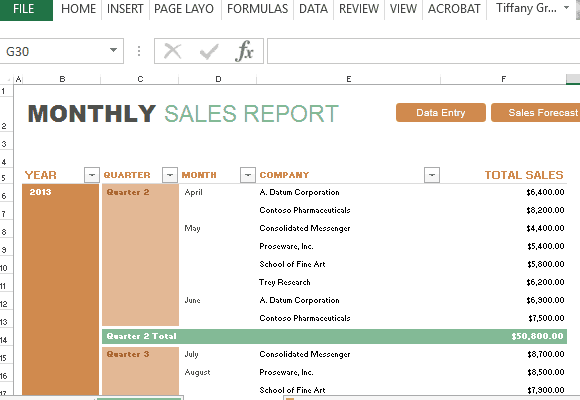 sales report sample 12.4441