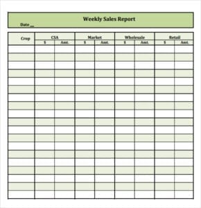 Free Sales Report Template Word Excel Formats