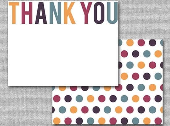 thank you card sample 219641