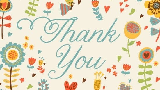 thank you card sample 7461