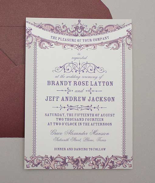 wedding invitation sample 491