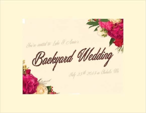 wedding invitation sample 6941