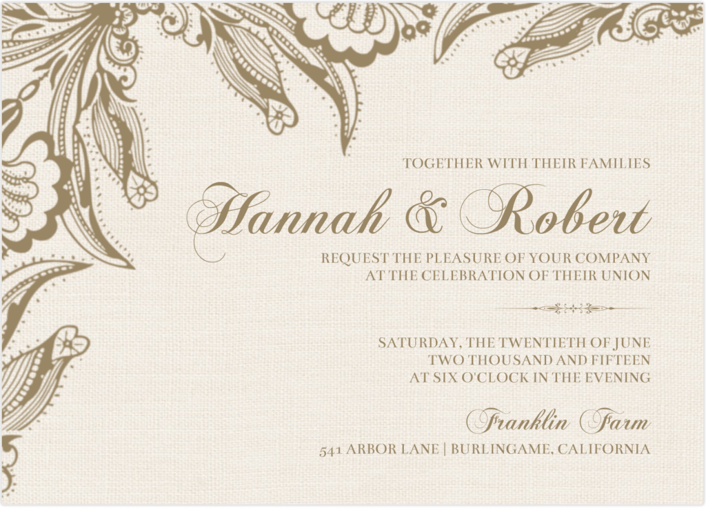 wedding invitation sample 746