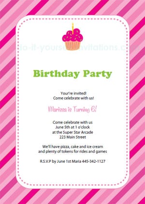 Birthday Invitation Template 1941