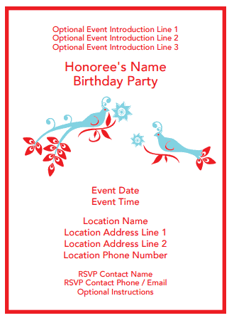 Birthday Invitation Template 4941