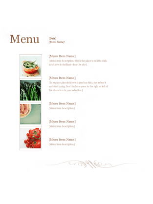 Free Restaurant Menu sample 2641