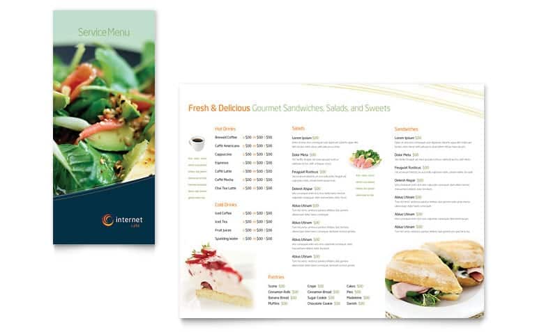 Free Restaurant Menu sample 39641