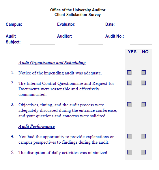 Satisfaction Survey Template 2461