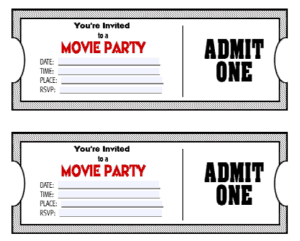 21+ Free Ticket Invitation Template - Word Excel Formats